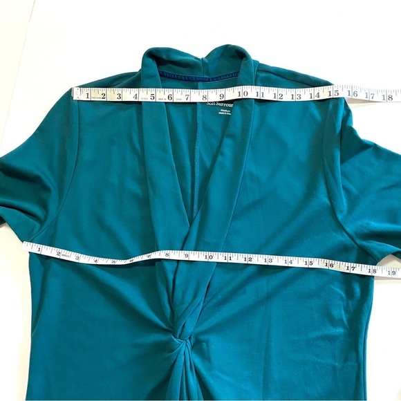 Soft Surroundings Lagia Green Ponte Knit Long Sleeve Maxi Dress Medium Fall - Picture 11 of 14